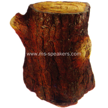 Tree Stump Shape Weatherproof Lawn Outdoor Speaker